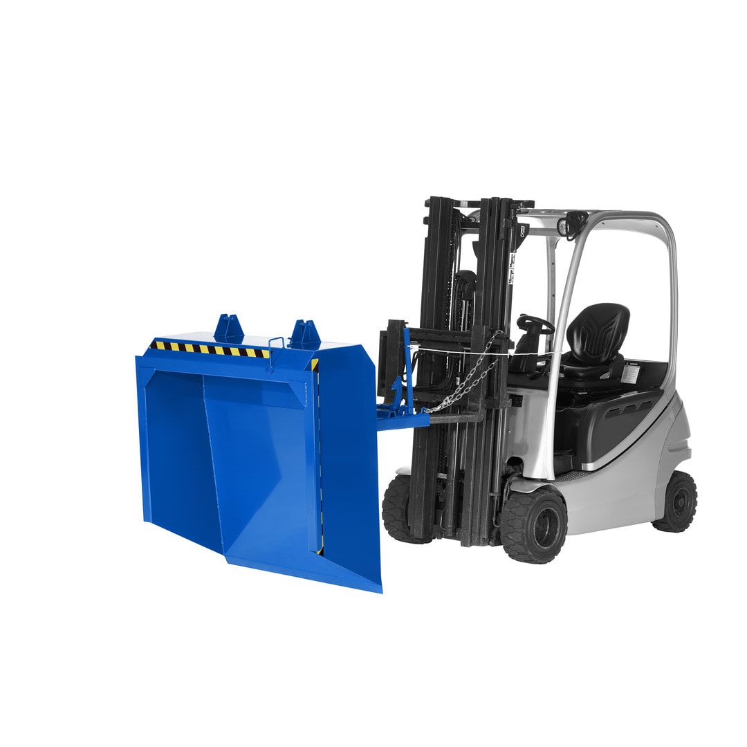 Staplerschaufel - Traglast 1.500 kg - Volumen 500 l - 550 x 1.130 x 1.615 mm (HxBxT) - enzianblau