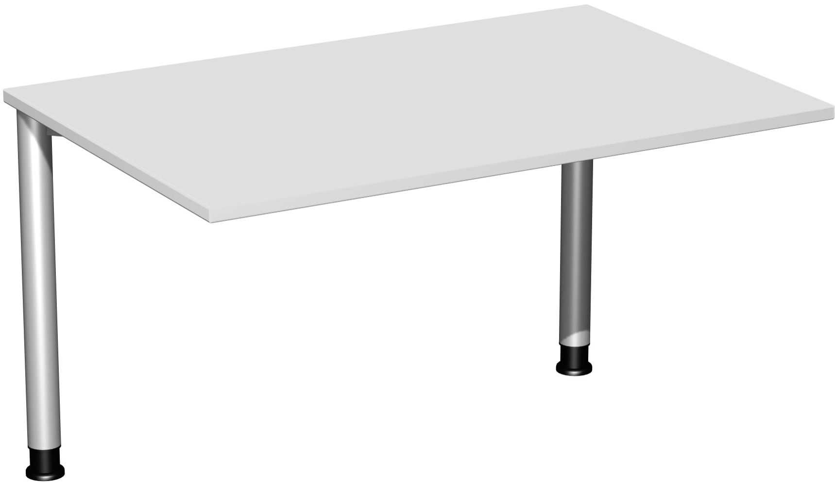 Schreibtisch - 4-Fuß Flex - Bürotisch - Höhe 680-800 mm - 1.200 x 600 mm (BxT) - Gestell anthrazit - Ahorn