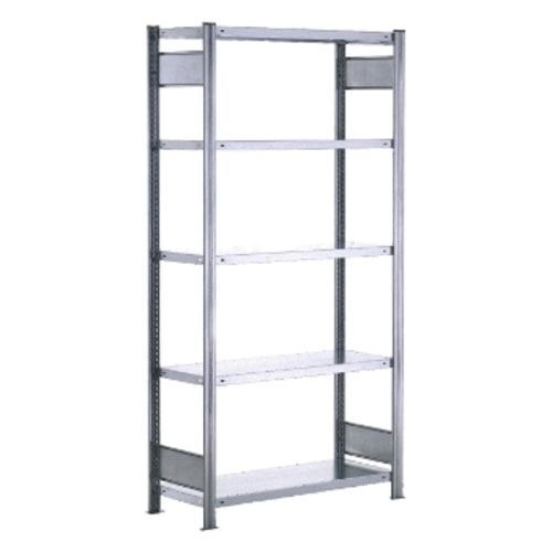 Fachbodenregal mit Tiefenriegel - 350 kg - 2.500 x 875 x 526 mm (HxBxT) - Anbauregal - 6 Böden - enzianblau - Lagerregal - Steckregal BERT