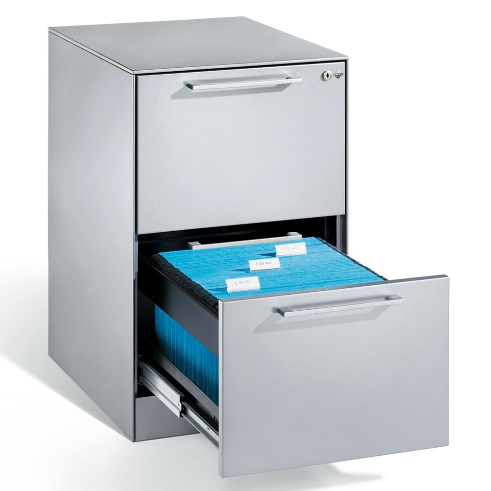 Hängeregistratur, Hängeregisterschrank, Aktenschrank, Büroschrank, DIN A4, 2 Auszüge, 1-bahnig, Farbe wählbar, 698 x 440 x 600 mm (HxBxT)