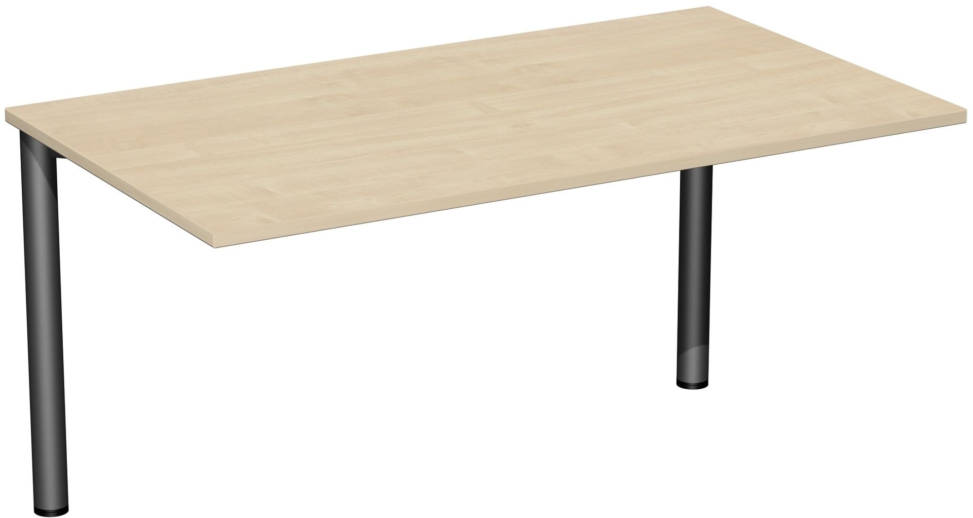 Schreibtisch - 4-Fuß Flex - Bürotisch - 720 x 1.000 x 800 mm (HxBxT) - Gestell anthrazit - Ahorn