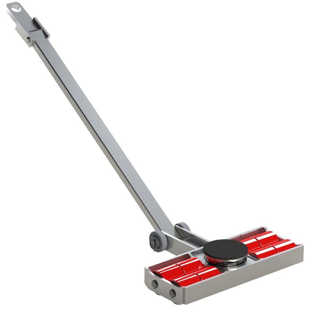 Transportfahrwerk mit Deichsel - Lenkwerk - Schwerlastrollen - Traglast 12.000 kg - Unterfahrhöhe 110 mm