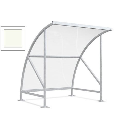 Fahrradunterstand - Fahrradgarage mit Bogendach - Stahl und Kunststoff - 2.290 x 2.090 x 2.100 mm (HxBxT) - Farbe Achatgrau