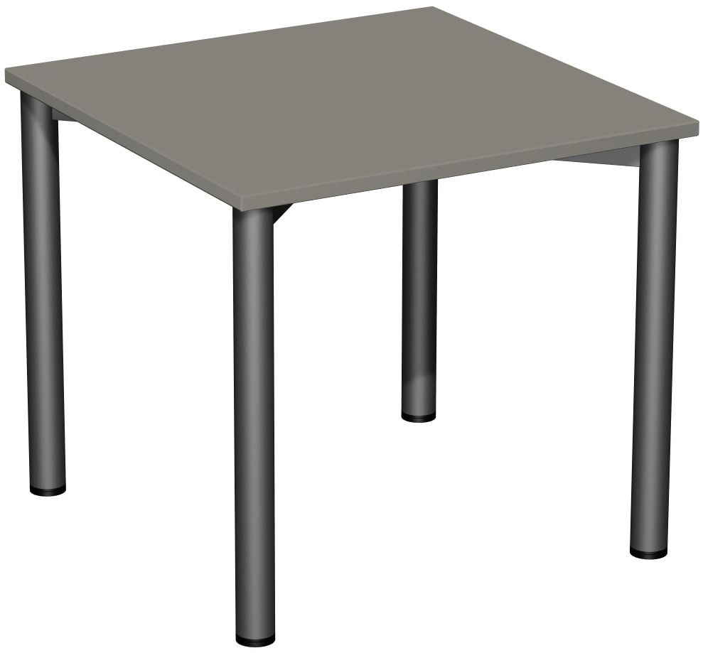Schreibtisch - 4-Fuß Flex - Bürotisch - 720 x 1.200 x 600 mm (HxBxT) - Gestell anthrazit - Ahorn