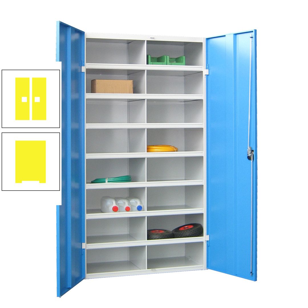 Aktenschrank - Fächerschrank - Sortierstation - 16 Fächer - Büroschrank - Dokumentenablage - 1.800 x 1.000 x 530 mm (HxBxT) - anthrazitgrau