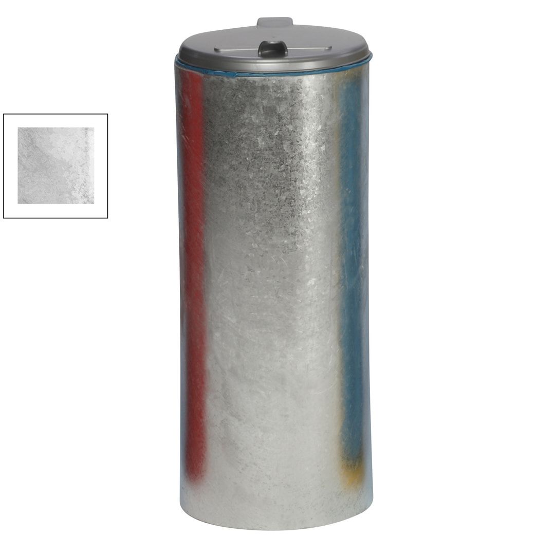 Abfallbehälter mit offener Rückseite (DxH) 450x900 mm - Inh. 120 l, Farbe enzianblau