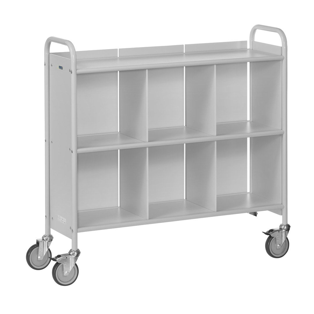 Fetra - Bürowagen m. Rückwand - 150 kg - (BxT) 350 x 1.080 mm - 6 Fächer