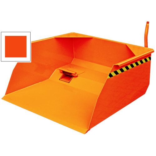 Eichinger Stapler-Schaufel mit Durchschub, Seilzug, Volumen 1.000 l, Traglast 3.000 kg, Maße 650 x 1.300 x 1.300 mm, Farbe anthrazitgrau (RAL 7016)