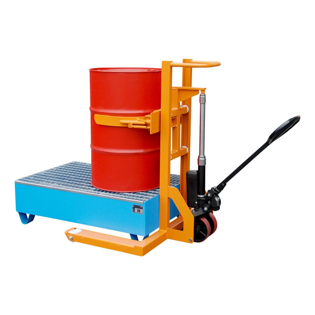 Fassheberoller - Traglast 300 kg - hydraulisch - Fassklammer - feuerverzinkt