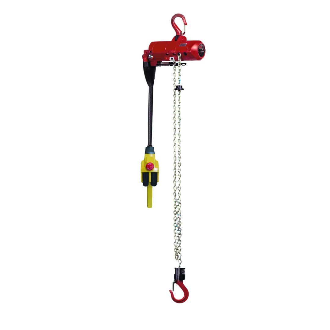 Mini Druckluftkettenzug - Tragkraft 125 kg - Kettensteuerung - Hubgeschw. 14 m/min - Aluguss