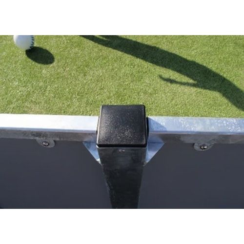 Panna Multisportarena, 2m Höhe, vandalismussicher, Karbonstahl, Hockey Eingang, ab 3 Jahre, 2.030 x 6.330 x 6.930 mm (HxBxT), Farbe Metallgrau