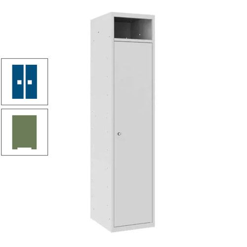Wäschesammelschrank, Wäscheschrank, Einwurfschlitz, Zylinderschloss, 1.800 x 400 x 500 mm (HxBxT), Korpus anthrazitgrau, Front anthrazitgrau