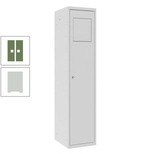 Wäschesammelschrank, Wäscheschrank, Einwurfklappe, Beutelhalter, 1.800 x 400 x 500 mm (HxBxT), Korpus anthrazitgrau, Front anthrazitgrau