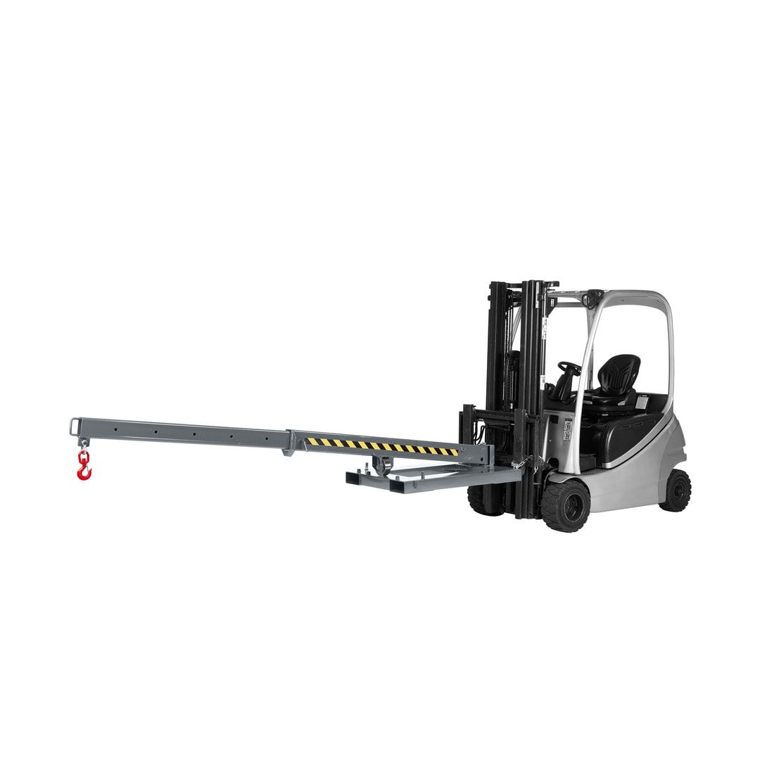 Kranarm, seitenverstellbar - Traglast 1.000 kg - Länge 2.260 - 3.760 mm - anthrazitgrau