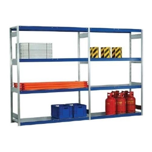 Weitspannregal EMIL - 2.000 x 2.010 x 400 mm (HxBxT) - Fachlast 400 kg - Anbauregal - Stahlfachböden - Lagerregal