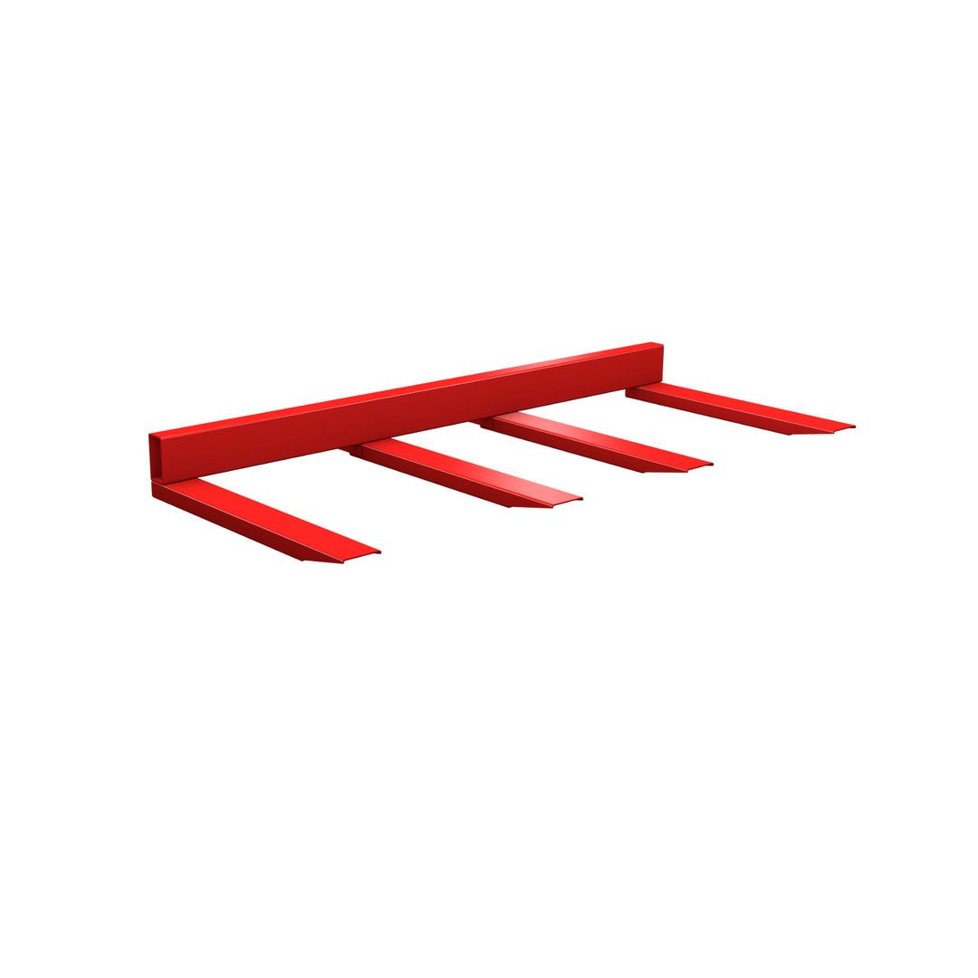 Langguttraverse - Traglast 1.500 kg - Nutztiefe 1.200 mm - 280 x 2.000 x 1.390 mm (HxBxT) - feuerrot