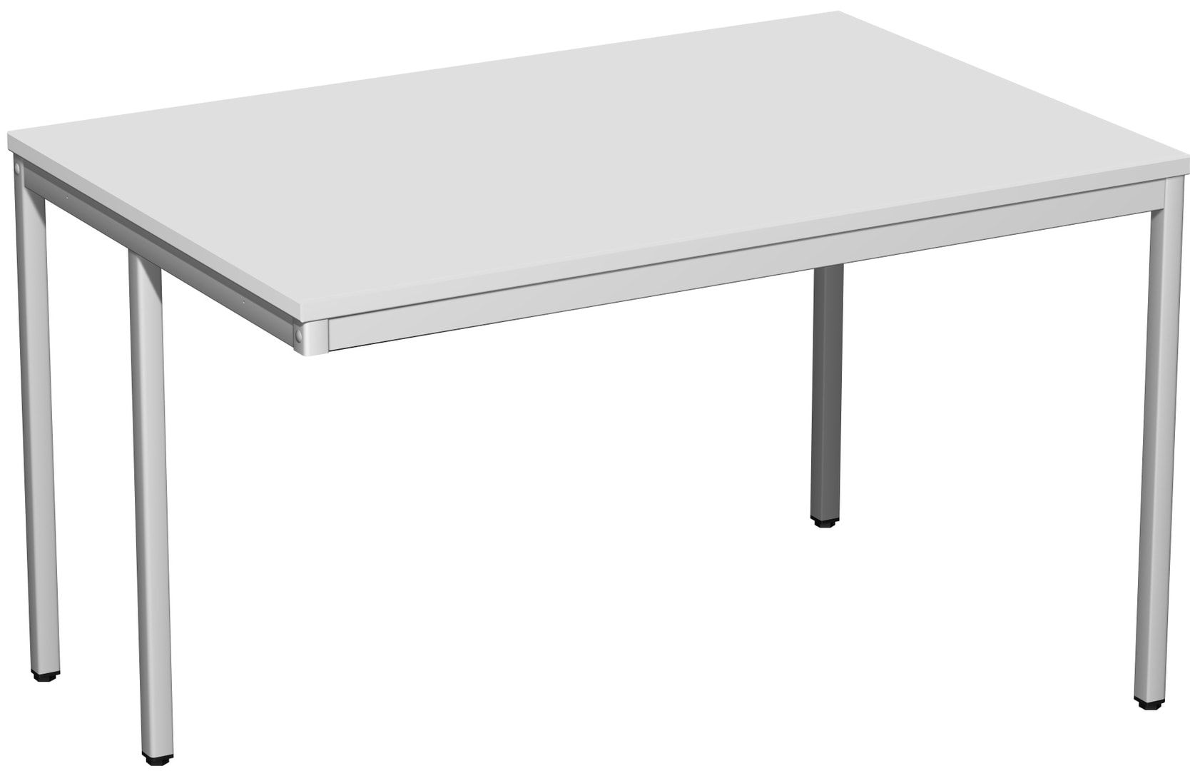 Schreibtisch - 4-Fuß Eco - Bürotisch - 720 x 1.000 x 800 mm (HxBxT) - Gestell lichtgrau - Ahorn