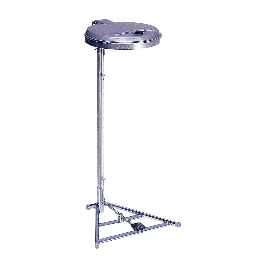 Müllsackständer mit Fußpedal - für 120 l Kunststoffsäcke - 1.000 x 490 x 490 mm (HxBxT) - enzianblau