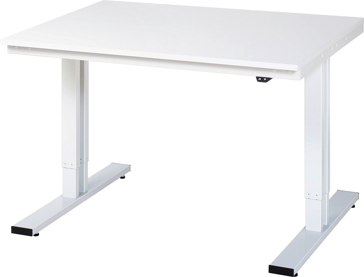 Arbeitstisch - elektrisch höhenverstellbar 720 - 1.120 mm - 1.250 x 1.000 mm (BxT) - Traglast 300 kg - Buche