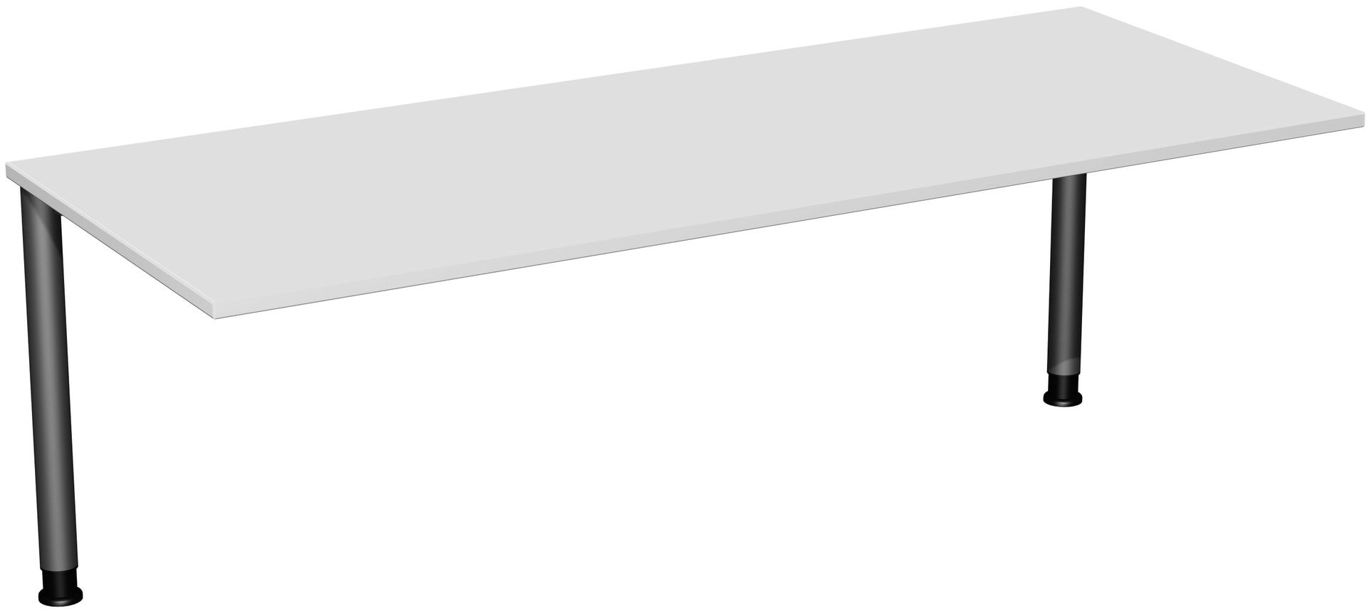 Schreibtisch - 4-Fuß Flex - Bürotisch - Höhe 680-800 mm - 1.000 x 800 mm (BxT) - Gestell anthrazit - Ahorn