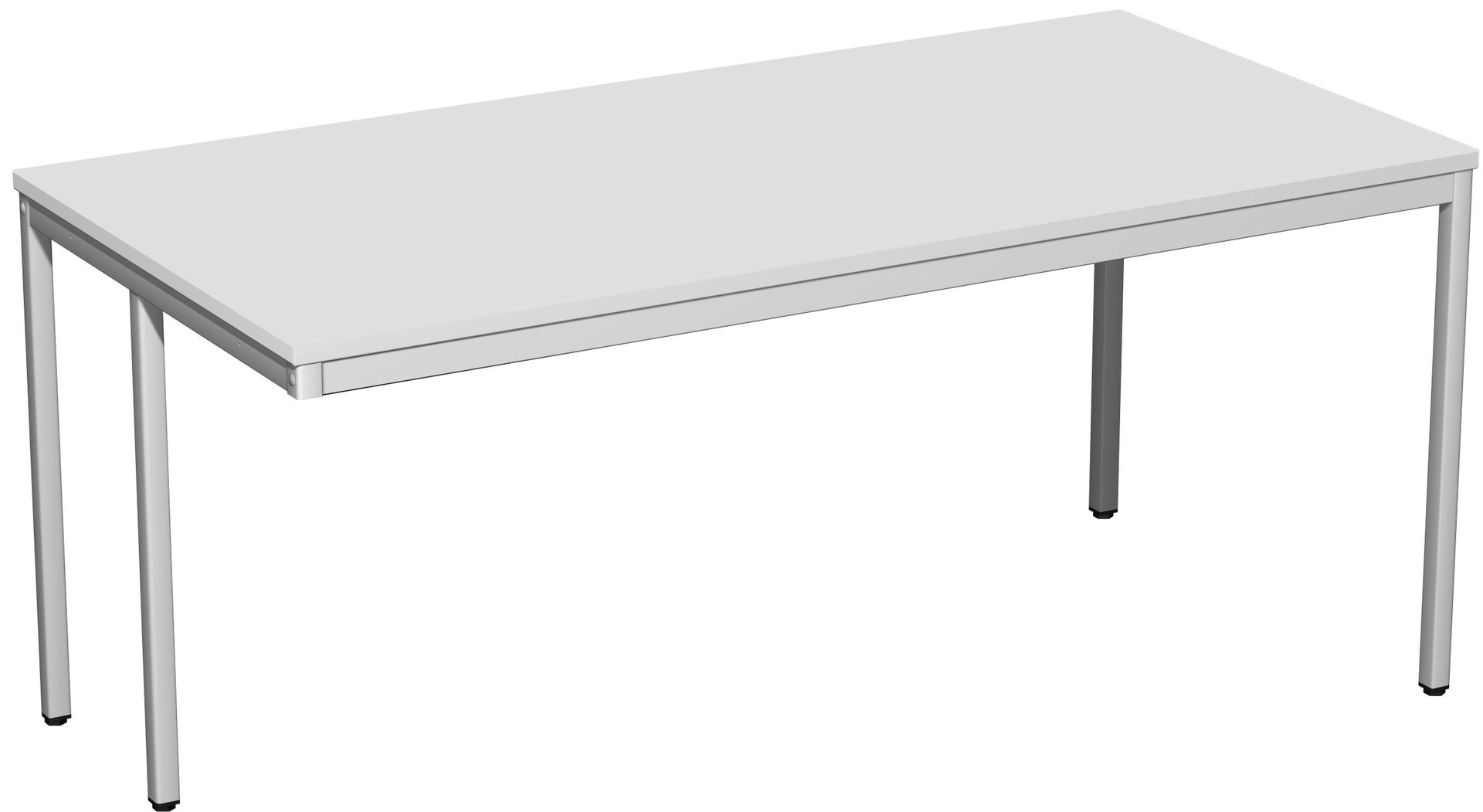 Schreibtisch - 4-Fuß Eco - Bürotisch - 720 x 1.000 x 800 mm (HxBxT) - Gestell lichtgrau - Ahorn