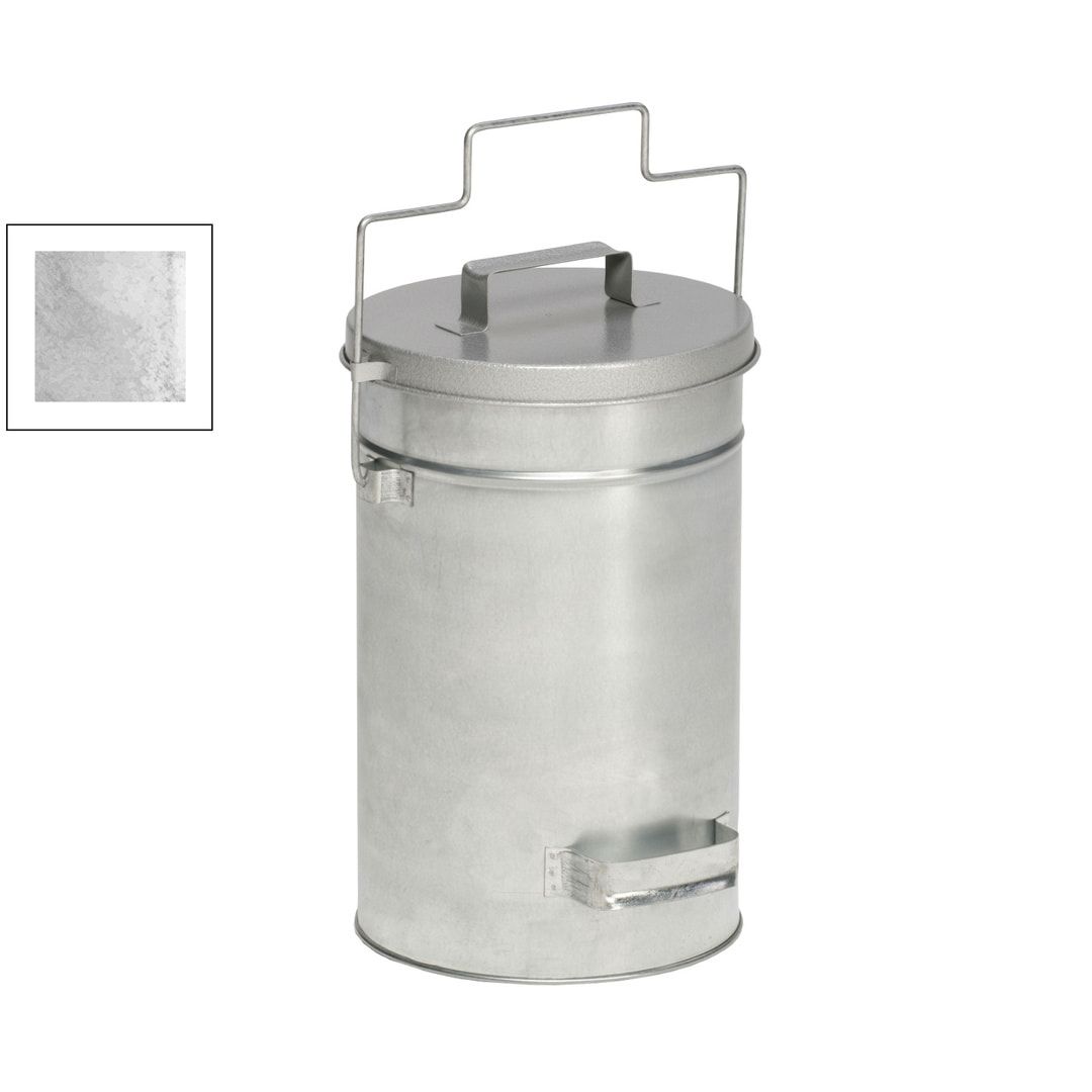 Abfalleimer - Sicherheitsbehälter - rund - Volumen 15 l - 520 x 270 x 270 mm (HxBxT) - Edelstahl