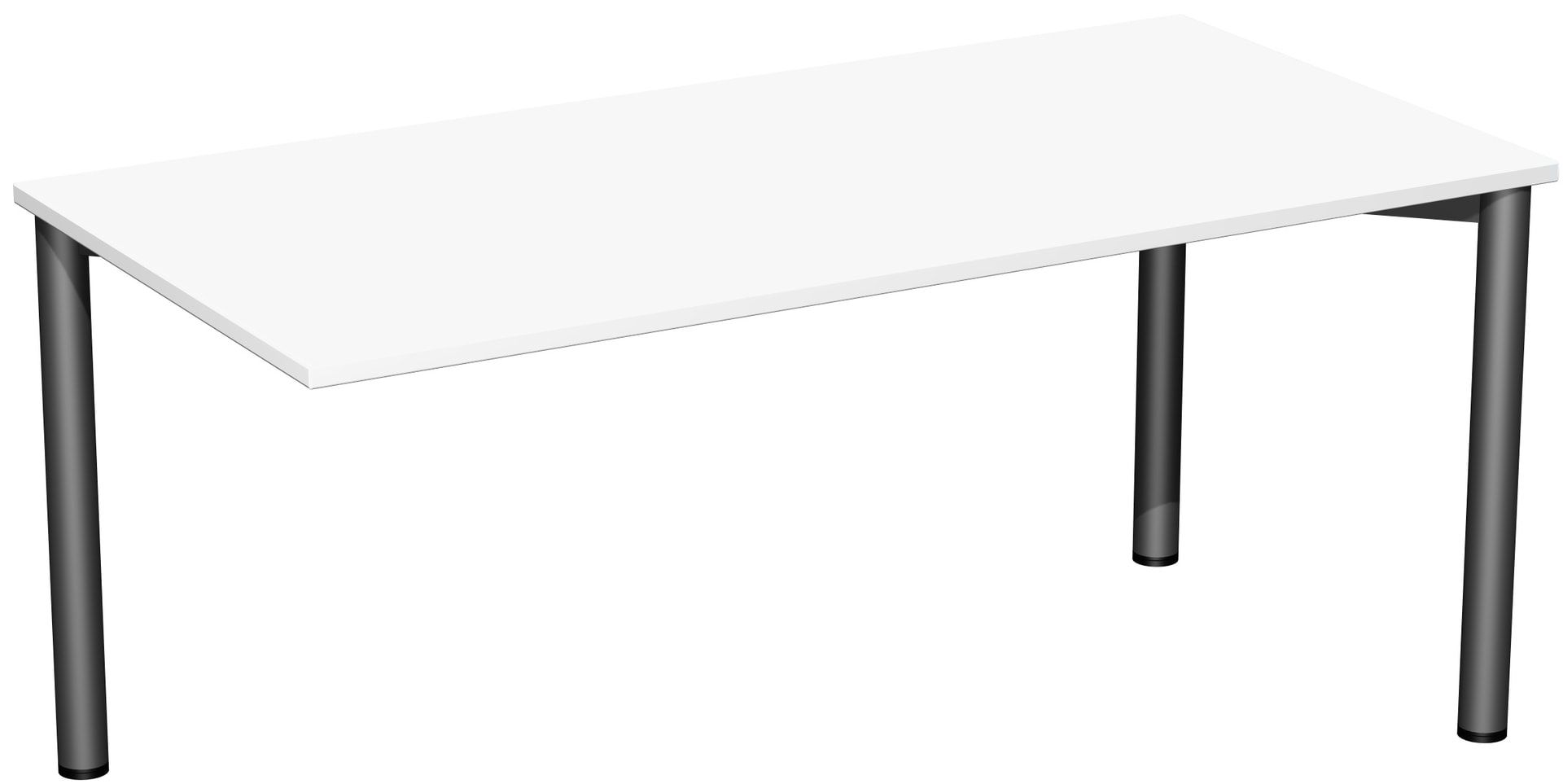 Schreibtisch - 4-Fuß Flex - Bürotisch - 720 x 1.200 x 600 mm (HxBxT) - Gestell anthrazit - Ahorn