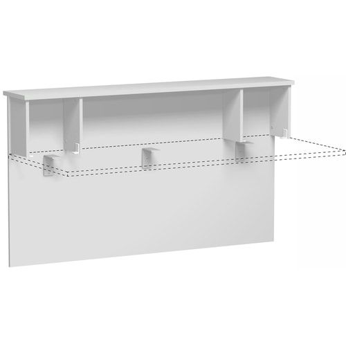 Anbau Thekenelement, Anbaumodul, Fachseiten, 25 mm Dreischicht-Feinspan, 1.025 x 1.800 x 300 mm (HxBxT), Dekor Ahorn