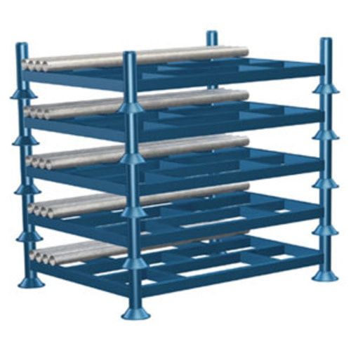Stapelgestell, Rungengestell mit 4 steckbaren Rungen, Traglast 1.500 kg, stapelbar, 1.740 x 1.100 x 1.147 mm (HxBxT)