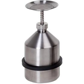 Sparanfeuchter aus Edelstahl, Volumen wählbar, Höhe 200/290 mm, 178 mm Durchmesser, Flammensperre, Behälterrücklauf, standsicher, Farbe gelb