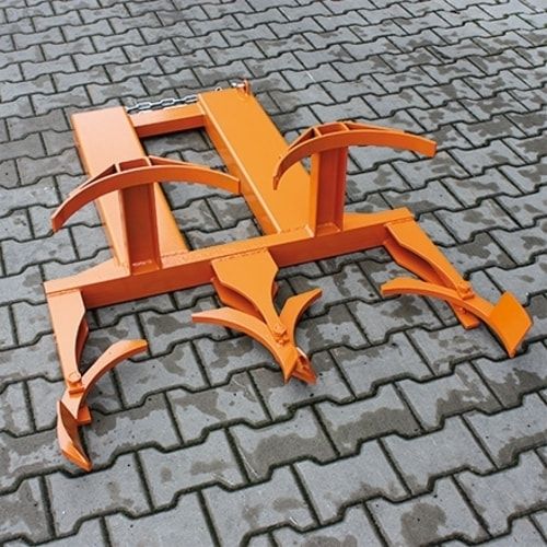 Eichinger Fassheber für Stapler, Kunststoff-Fässer, Kapazität 1 x 120 l Fass, Traglast 300 kg, Kettensicherung, Farbe: anthrazitgrau (RAL 7016)