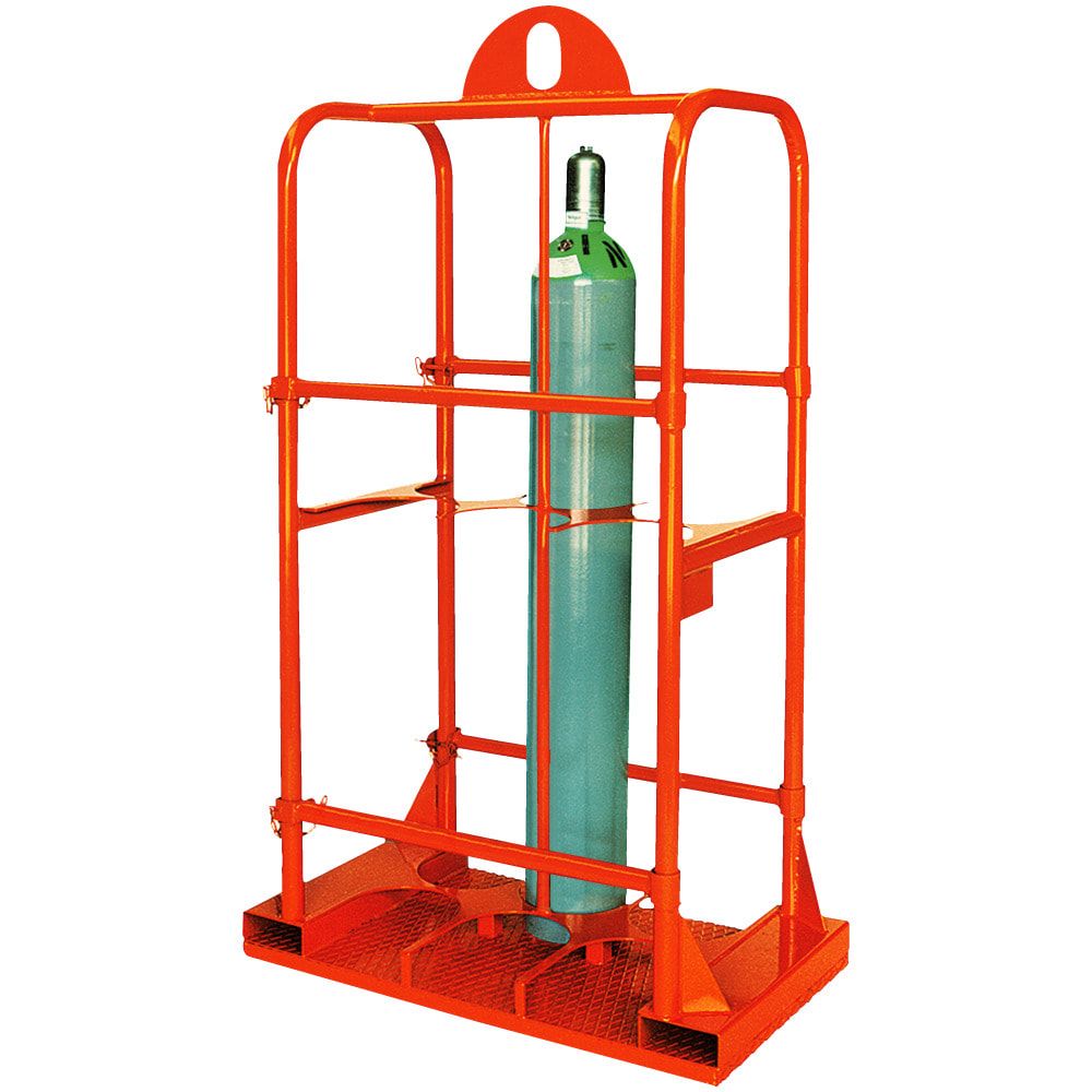 Eichinger Gasflaschen-Transportgestell, 4 Flaschen mit 250 mm Durchmesser, geeignet für Stapler und Kran, Farbe: anthrazitgrau