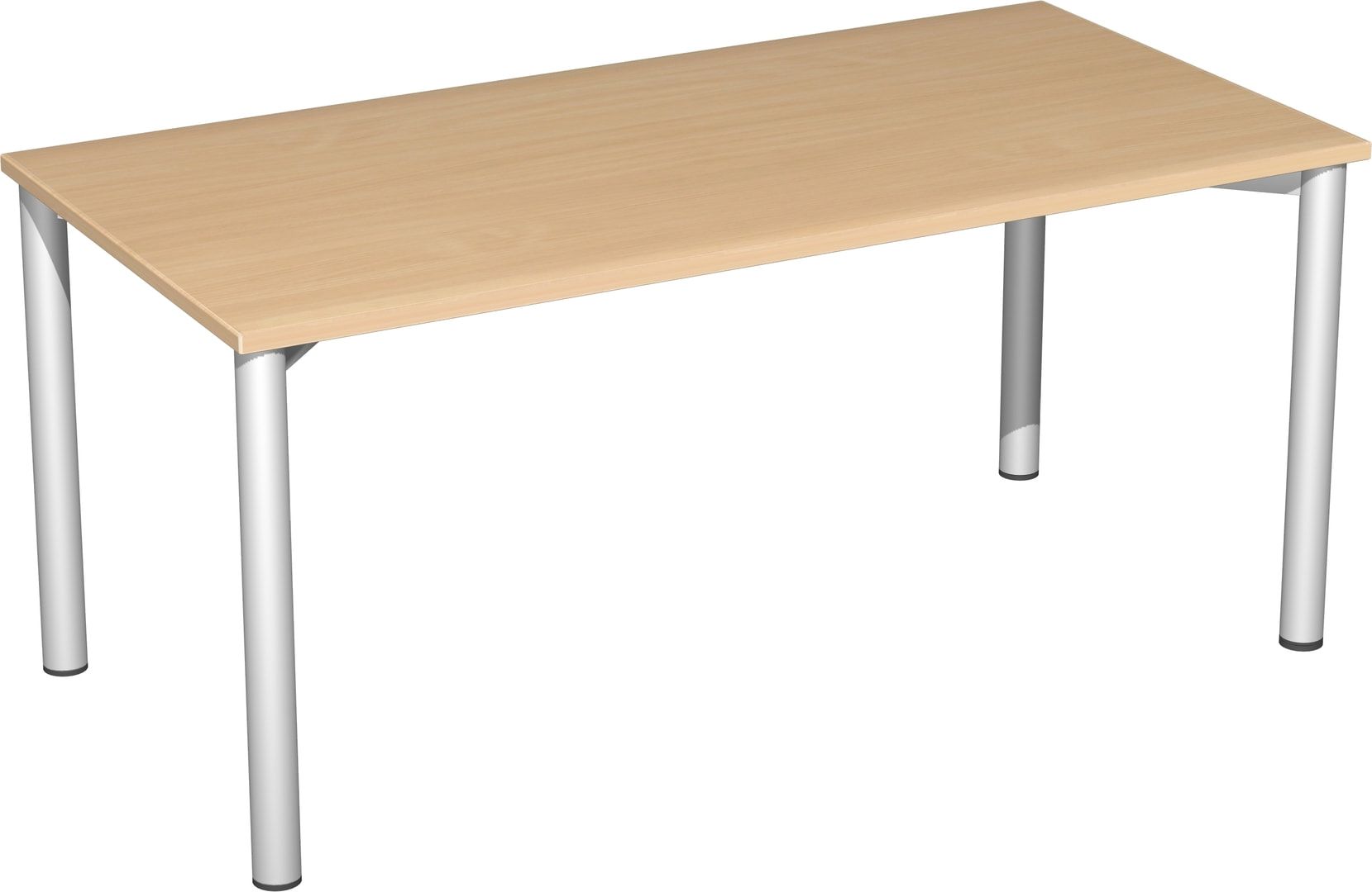 Schreibtisch - 4-Fuß Flex - Bürotisch - 720 x 1.200 x 600 mm (HxBxT) - Gestell anthrazit - Ahorn