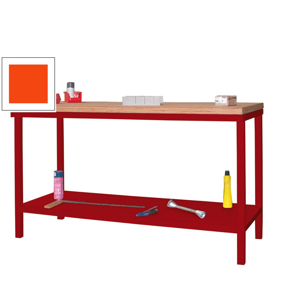 Werkbank mit Ablageboden - 900 x 1.500 x 700 mm (HxBxT) - Traglast 1.050 kg - anthrazitgrau