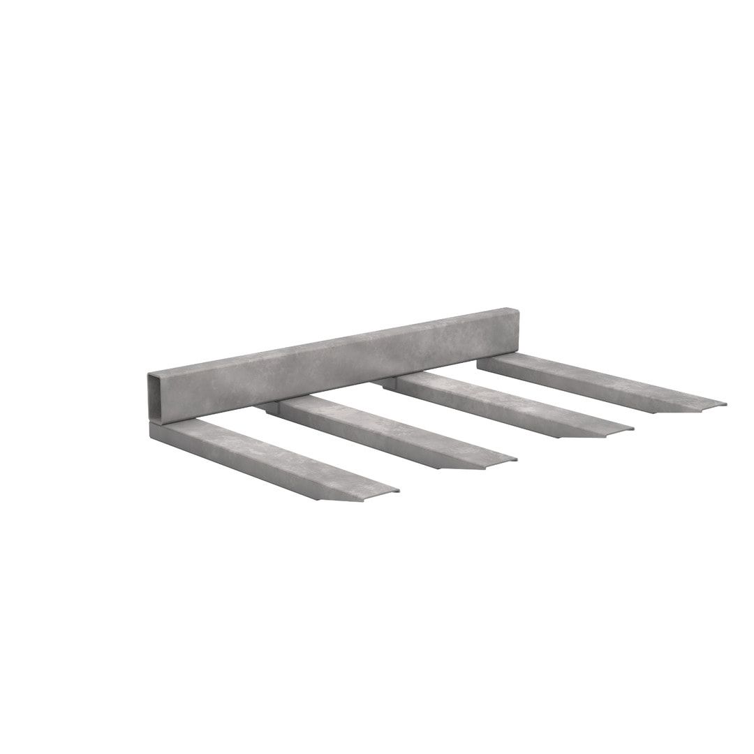 Langguttraverse - Traglast 1.500 kg - Nutztiefe 1.200 mm - 280 x 2.000 x 1.390 mm (HxBxT) - feuerrot