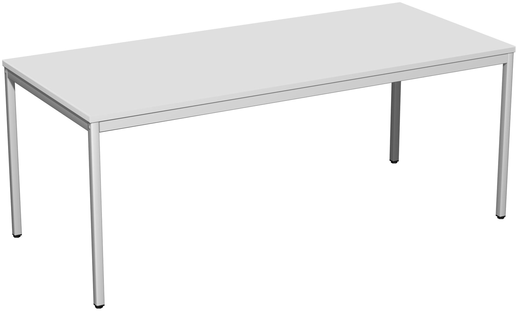 Schreibtisch - 4-Fuß Eco - Bürotisch - 720 x 1.000 x 800 mm (HxBxT) - Gestell lichtgrau - Ahorn