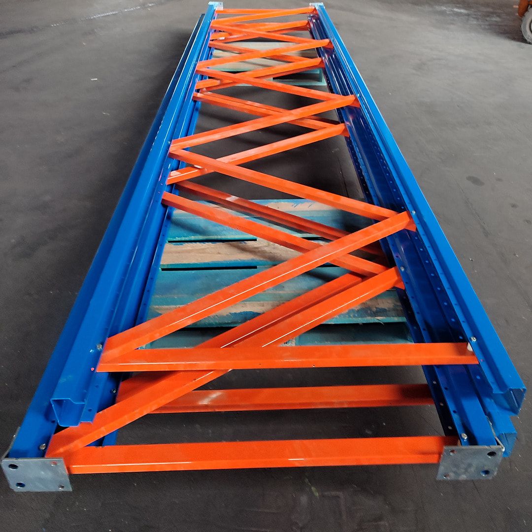 SLP Palettenregal Ständer Rahmen Höhe ca. 6.510 mm / Tiefe 1.100 mm SL20, gebraucht