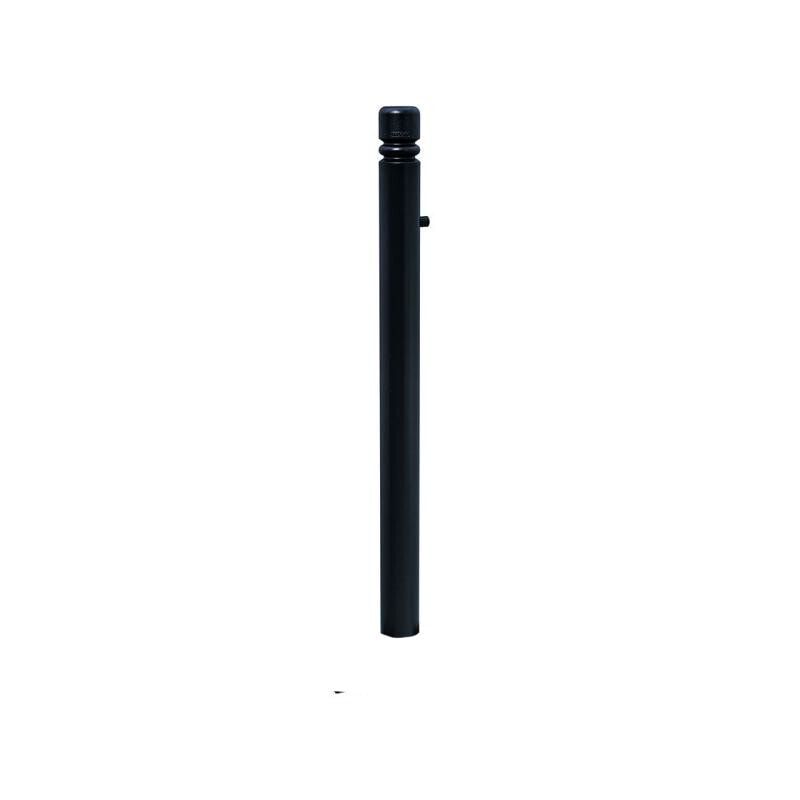 Herausnehmbarer Pfosten mit Ringkopf und Dreikantschloss - 76 x 955 mm (DxH) - Farbe enzianblau