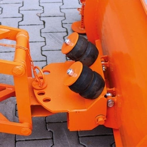 Eichinger Schneeschieber, Schneepflug, Gummischürfleiste, Kettensicherung, 2-fach verstellbar, Schildbreite 1.500 mm, Farbe anthrazitgrau