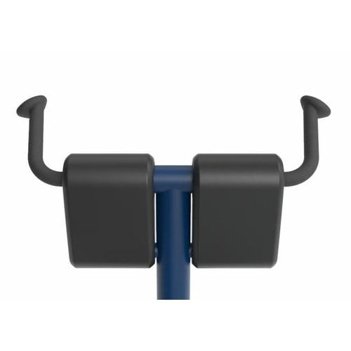 Rückentrainer Pro, Rückenstrecker, Fuß-, Waden- und Oberschenkelstütze, vielfältig, Dips, Kohlenstoffstahl, fvz, 890 x 1.050 x 730 mm (HxBxT), grau