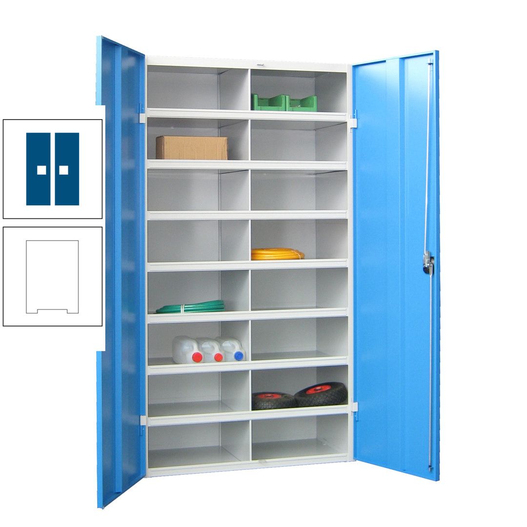 Aktenschrank - Fächerschrank - Sortierstation - 16 Fächer - Büroschrank - Dokumentenablage - 1.800 x 1.000 x 530 mm (HxBxT) - anthrazitgrau