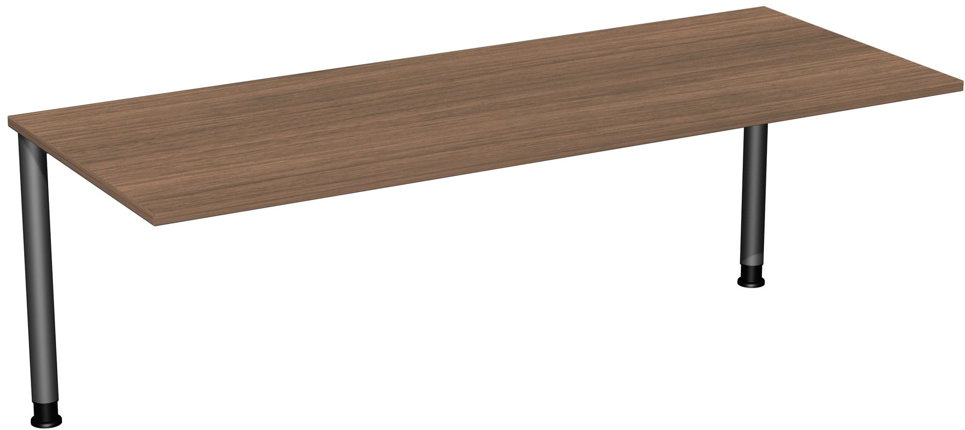 Schreibtisch - 4-Fuß Flex - Bürotisch - Höhe 680-800 mm - 1.000 x 800 mm (BxT) - Gestell anthrazit - Ahorn