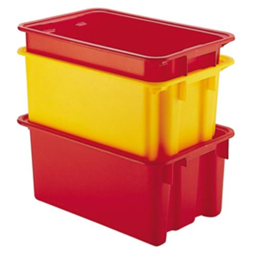 Drehstapelbehälter aus PE - Stapelbehälter - Volumen 45 l - VE 5 Stk. - Farbe blau