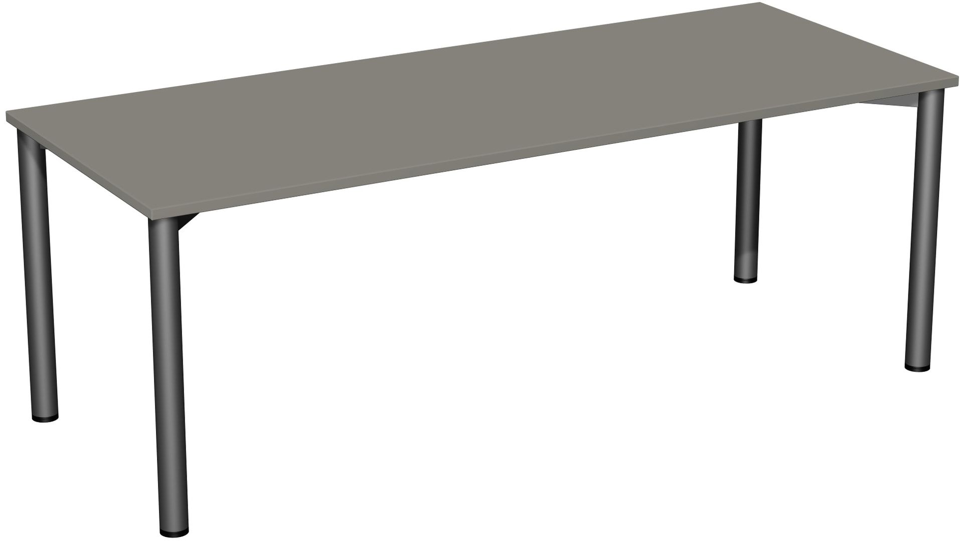 Schreibtisch - 4-Fuß Flex - Bürotisch - 720 x 1.000 x 800 mm (HxBxT) - Gestell anthrazit - Ahorn