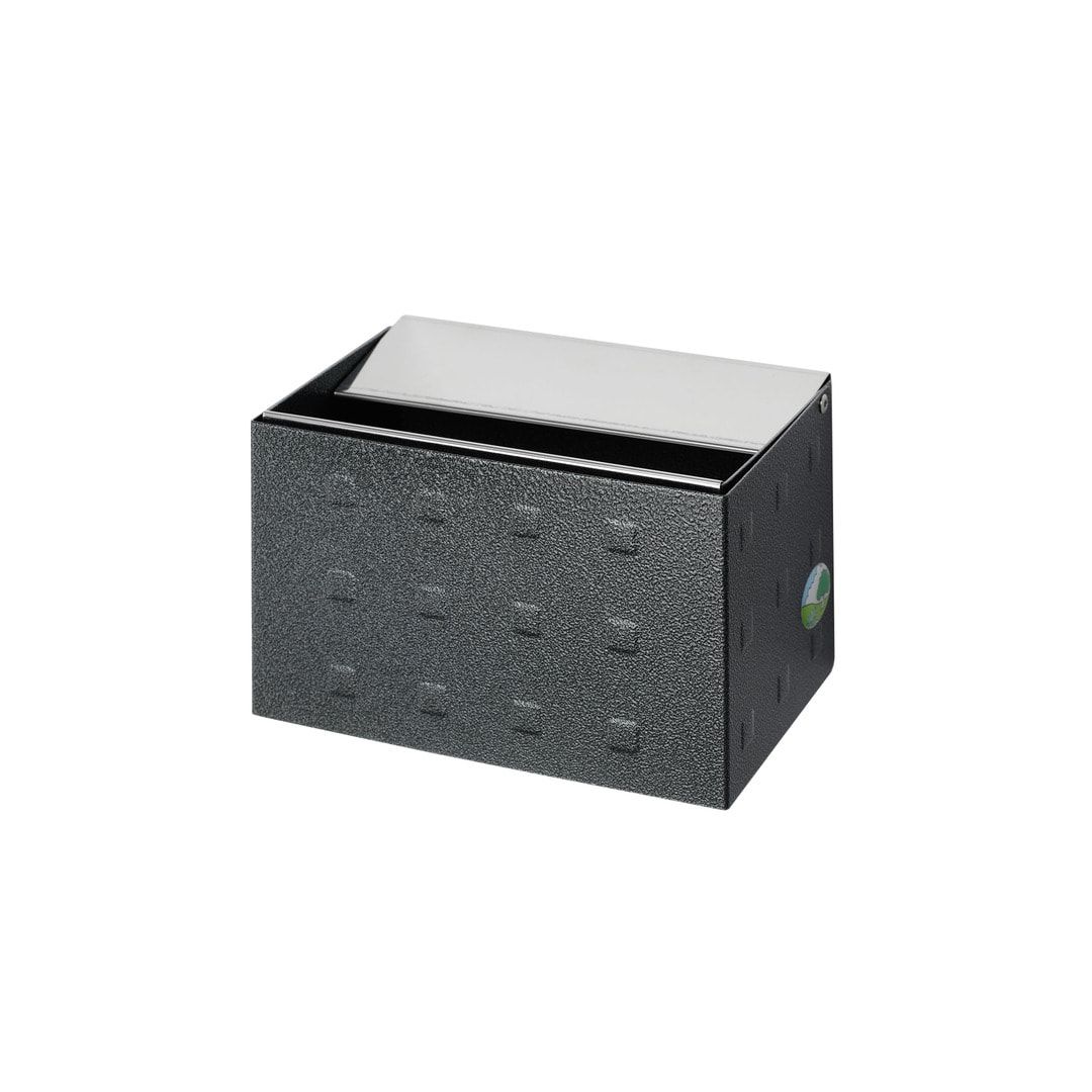 Wandascher - Aluminium, Antik silber - Volumen 0,8 l - 125 x 200 x 125 mm (HxBxT)
