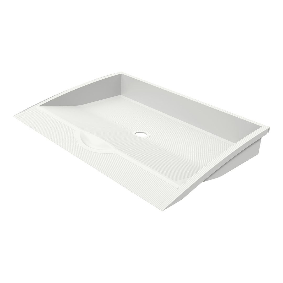 A4-Ablage, Heftablage, Briefablage, Organisator, Utensilienhalter, für Schienensystem, Schienenbefestigung, 52 x 335 x 251 mm (HxBxT), weiß