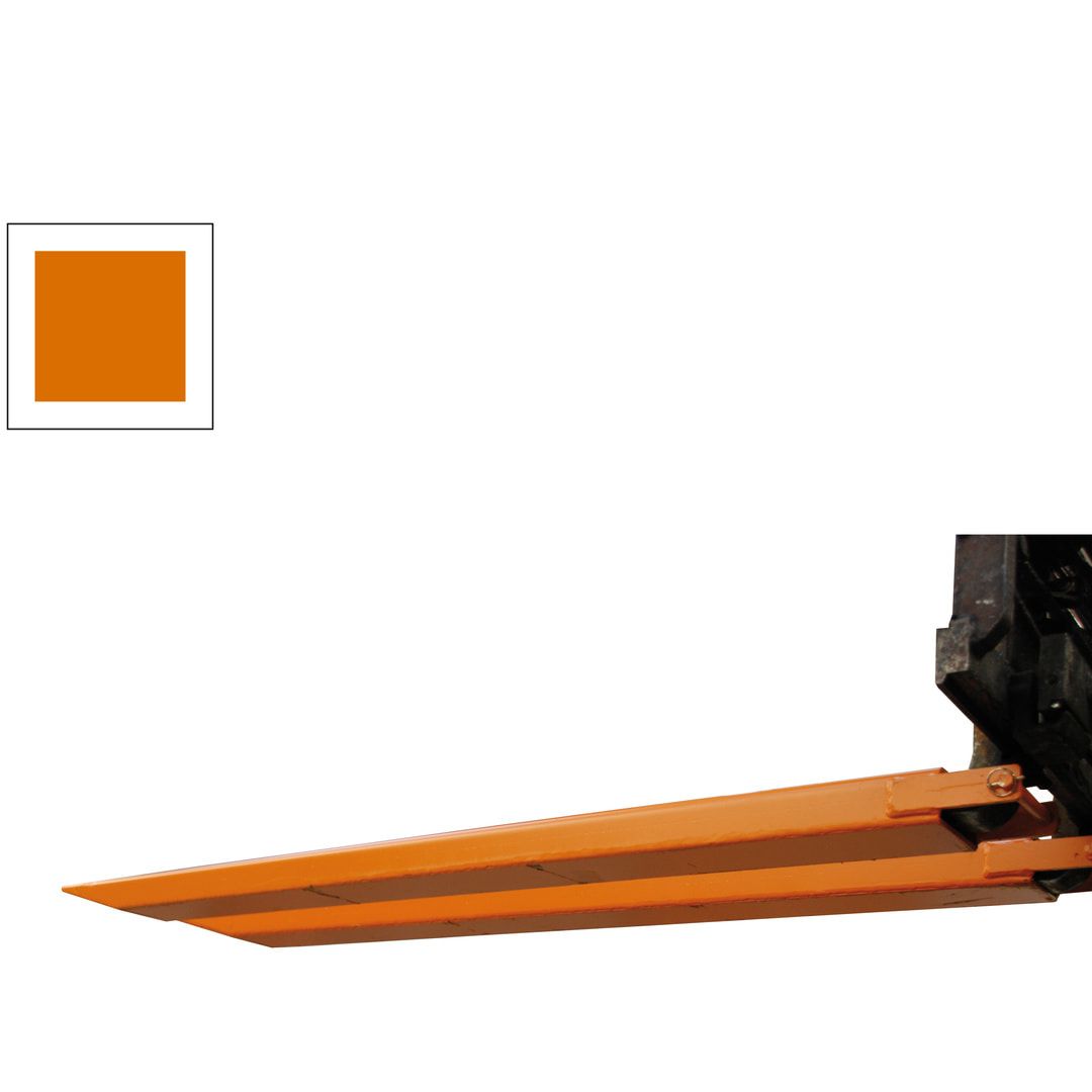 BAUER Gabelverlängerung - 1.600 mm - für 40x100 mm Gabelzinken - geschlossen - orange - Zinkenverlängerung für Stapler und Frontlader