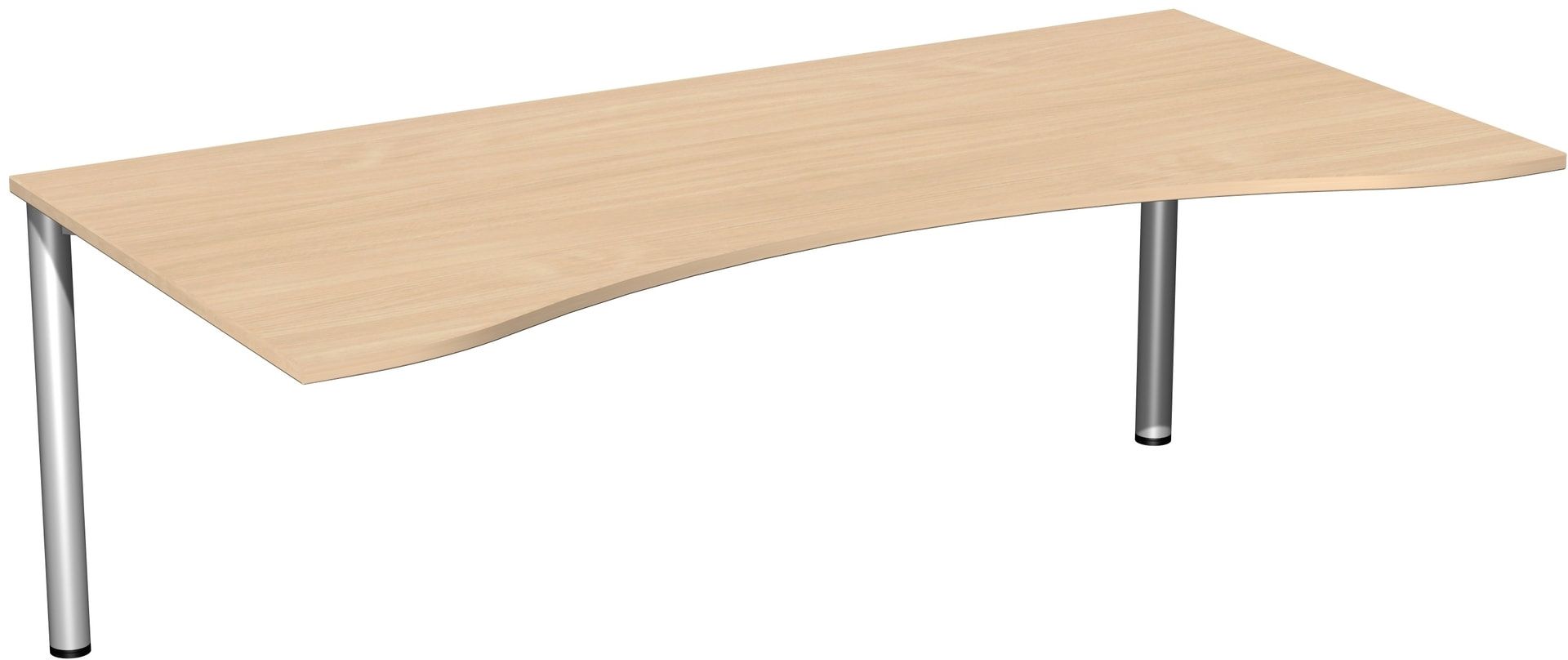 Ergo-Schreibtisch - 4-Fuß Flex - Bürotisch - 720 x 1.600 x 1.000 mm (HxBxT) - Gestell anthrazit - Ahorn