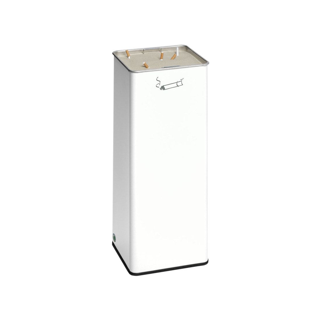 Standaschenbecher, Standascher, 665 x 260 x 260 mm (HxBxT), Ascher, Turmaschenbecher, Antik-silber, Kippsieb, mit Sand befüllbar