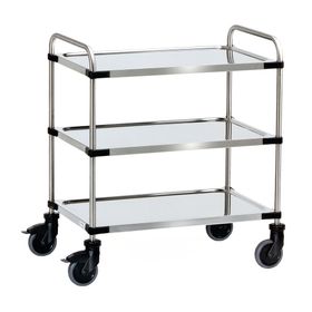 Fetra - Servierwagen - Bürowagen - 150 kg - Ladefläche wählbar - 3 Böden
